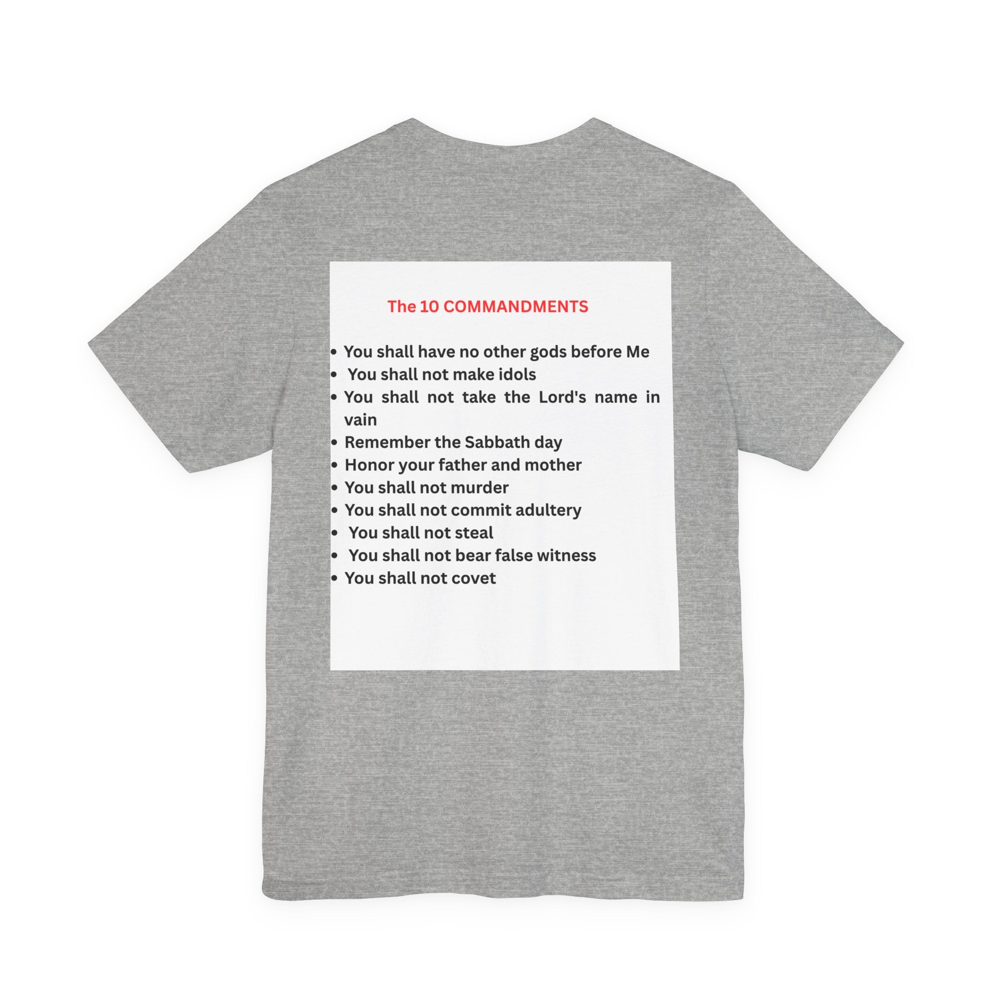 Ten Commandments Tablet T-shirt | Religious Scripture Apparel