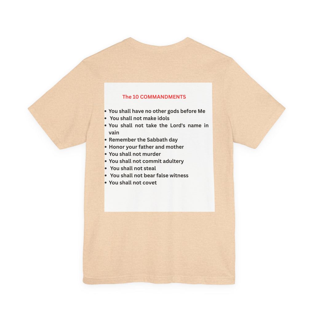 Ten Commandments Tablet T-shirt | Religious Scripture Apparel