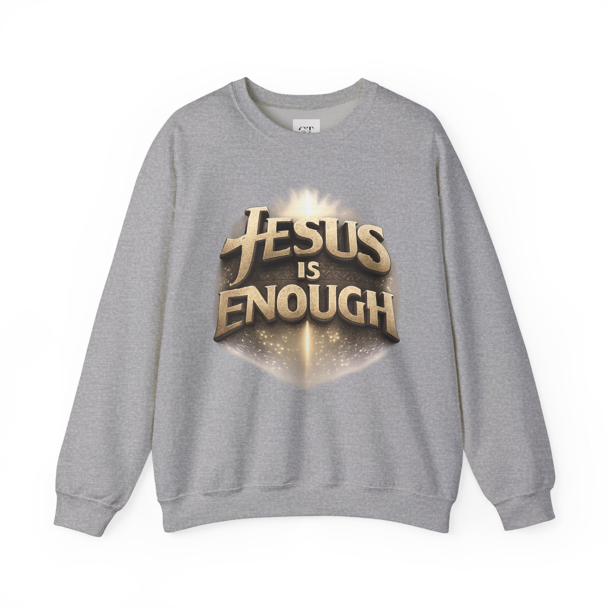 Jesus Is Enough Crewneck Sweatshirt — Faith-Based Christian Pullover