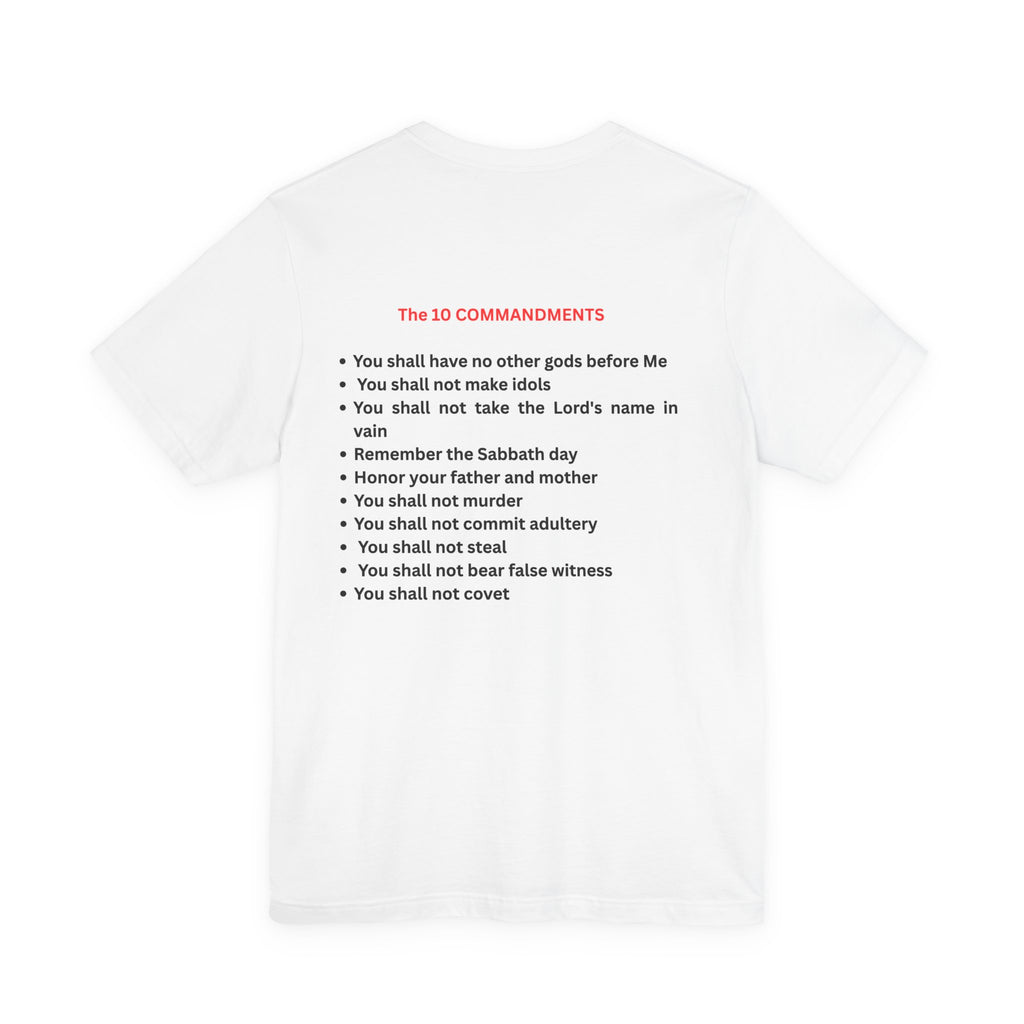 Ten Commandments Tablet T-shirt | Religious Scripture Apparel