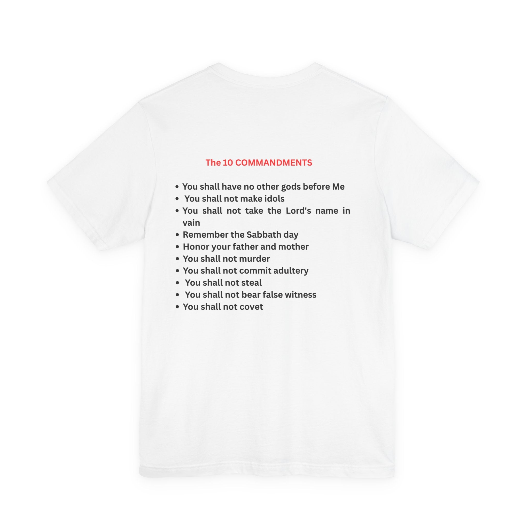 Ten Commandments Tablet T-shirt | Religious Scripture Apparel