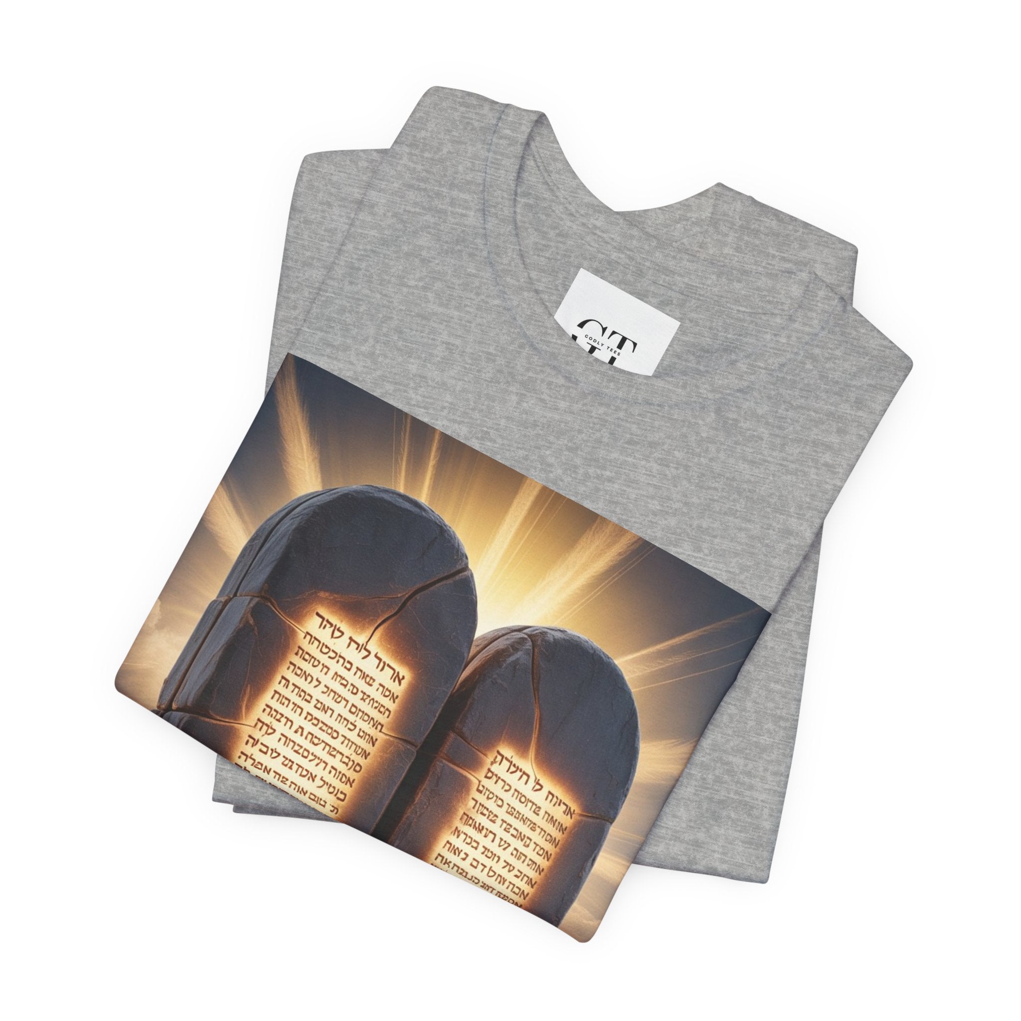 Ten Commandments Tablet T-shirt | Religious Scripture Apparel