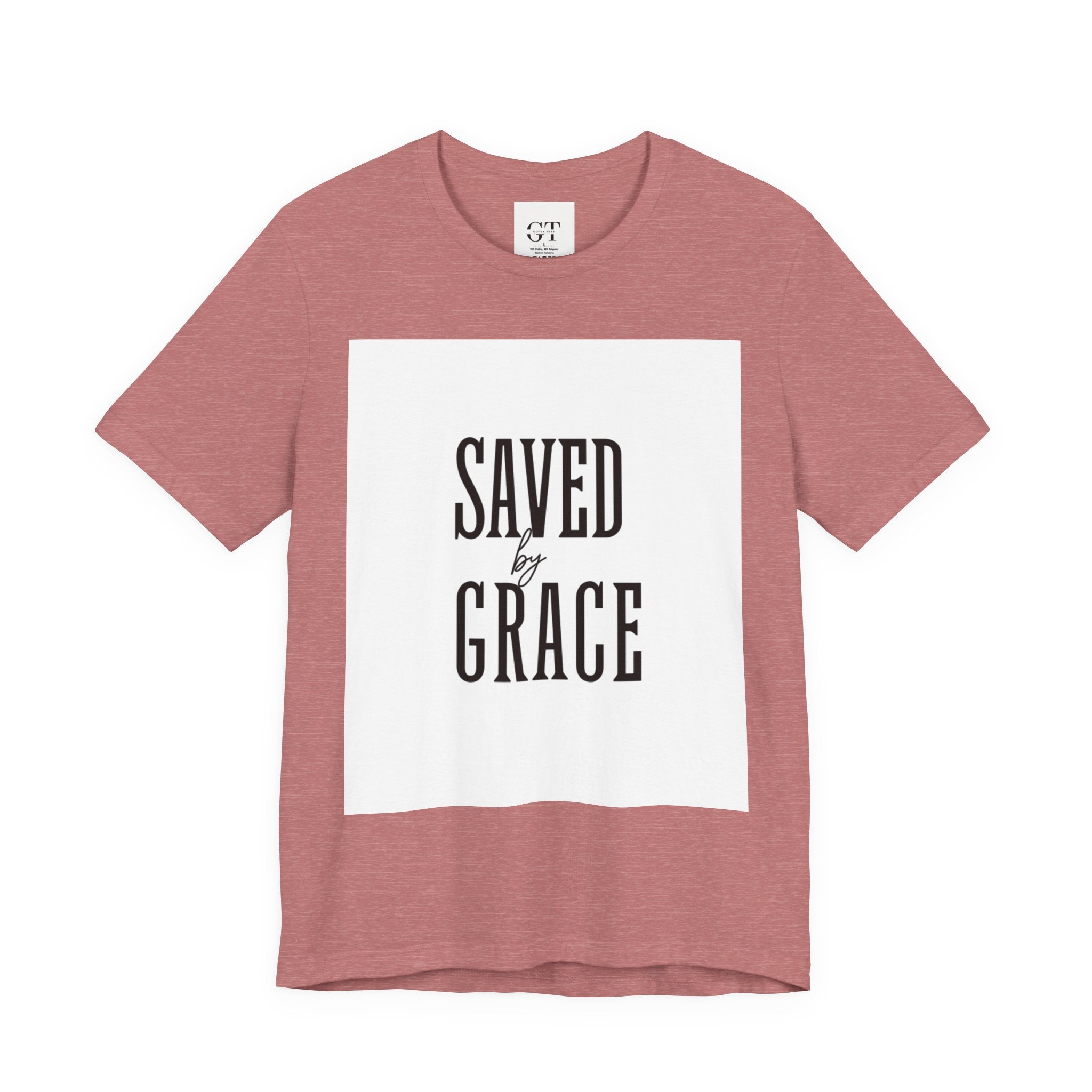 Saved by Grace T-shirt | Christian faith scripture graphic