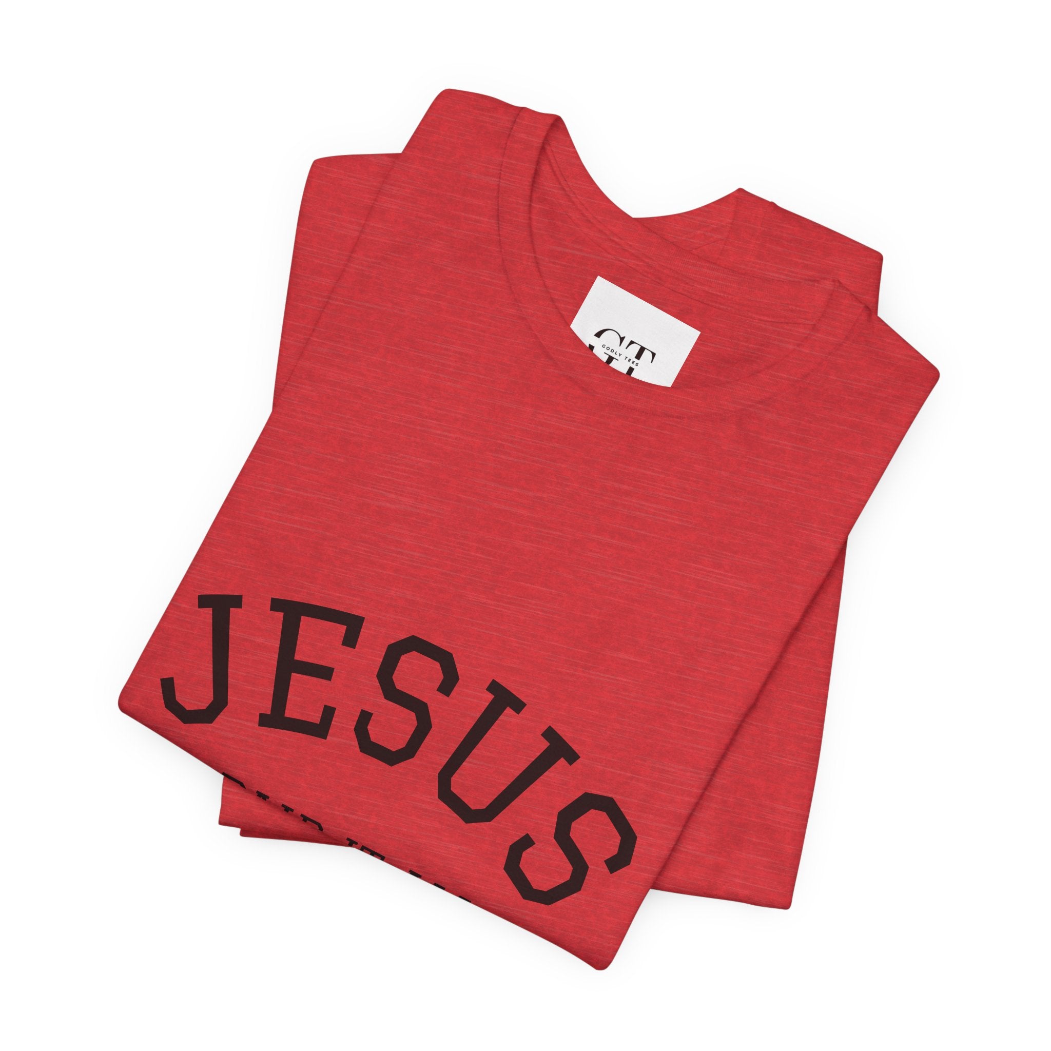 Jesus Paid It All Tee — Christian Faith Graphic T-Shirt (Receipt Back Print)