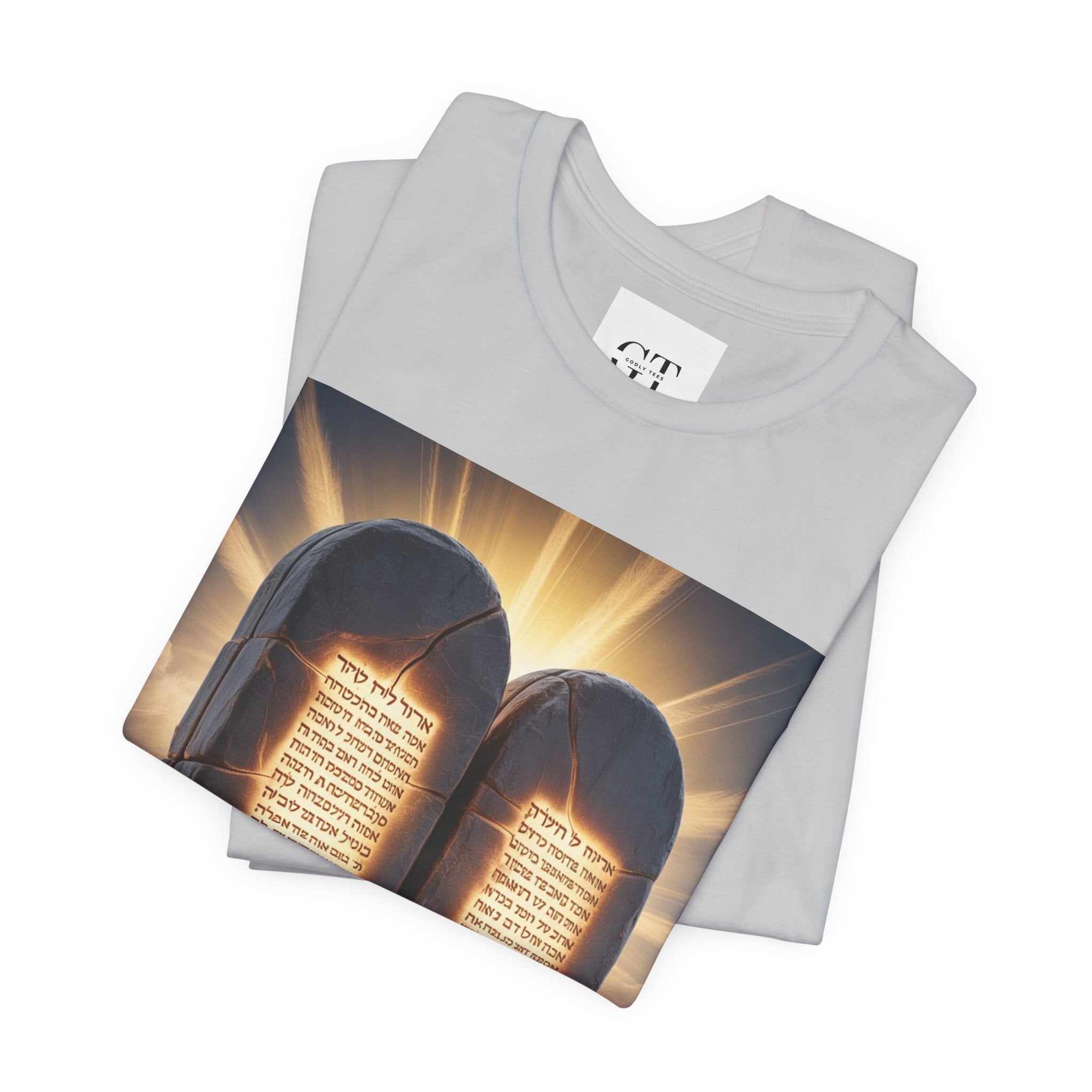 Ten Commandments Tablet T-shirt | Religious Scripture Apparel