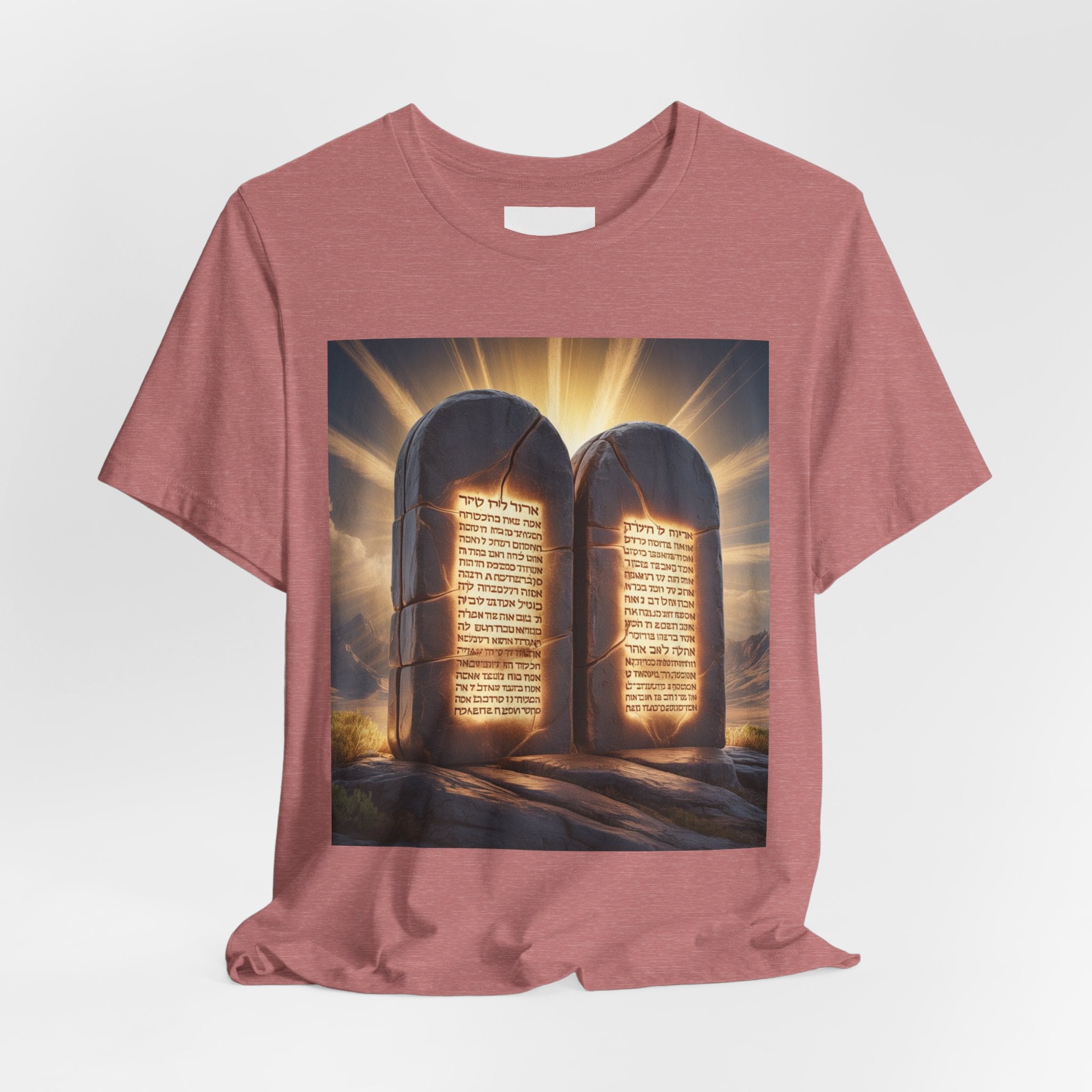 Ten Commandments Tablet T-shirt | Religious Scripture Apparel
