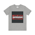 I Believe graphic tee | T-Shirt, bold red typography with distressed tape