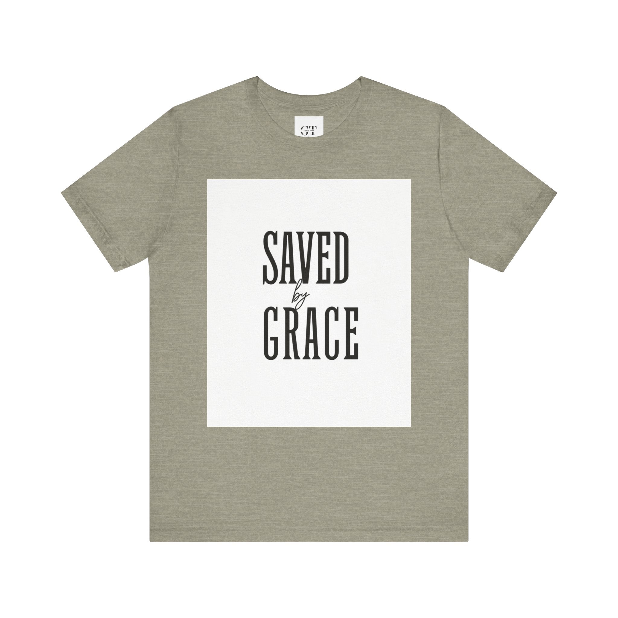 Saved by Grace T-shirt | Christian faith scripture graphic