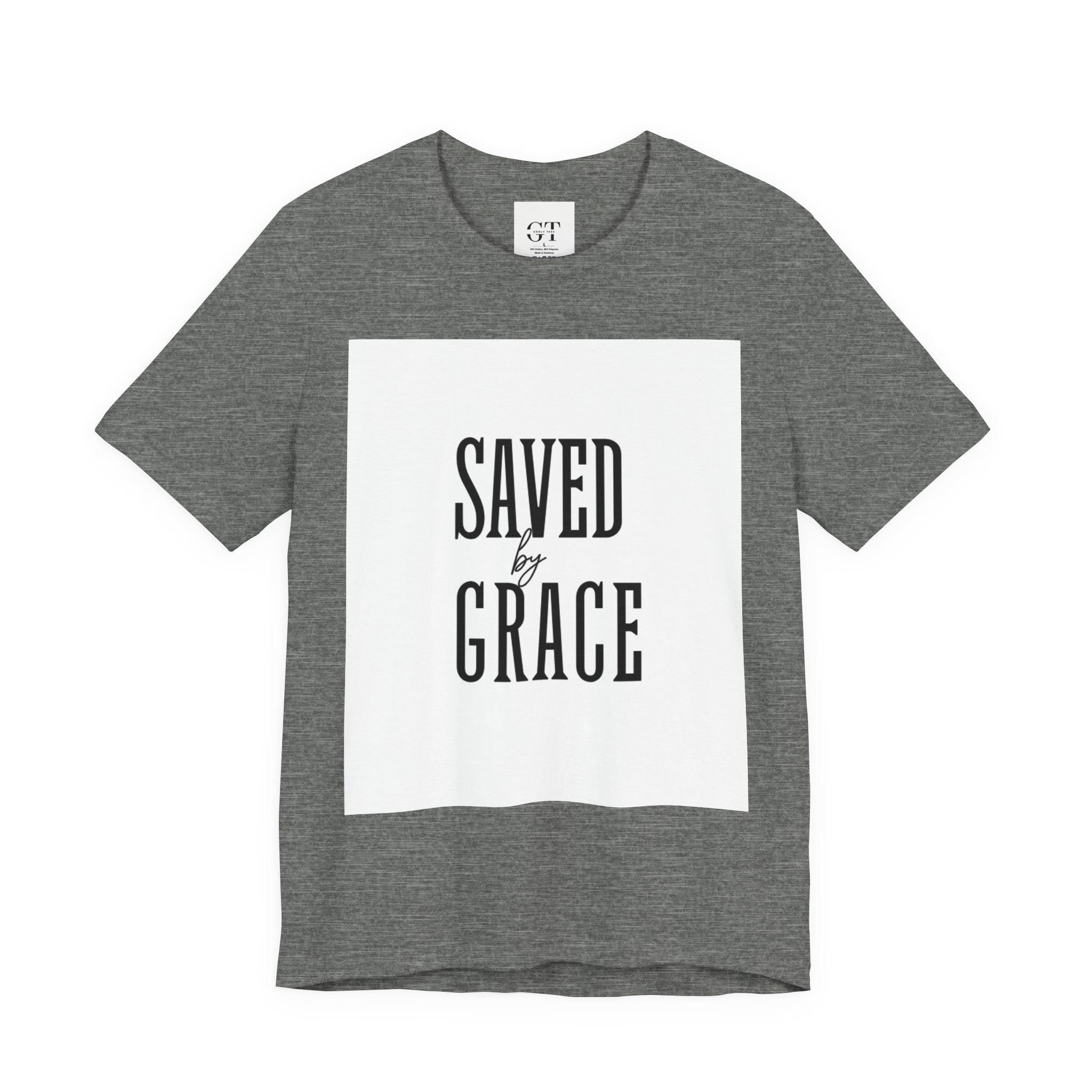 Saved by Grace T-shirt | Christian faith scripture graphic