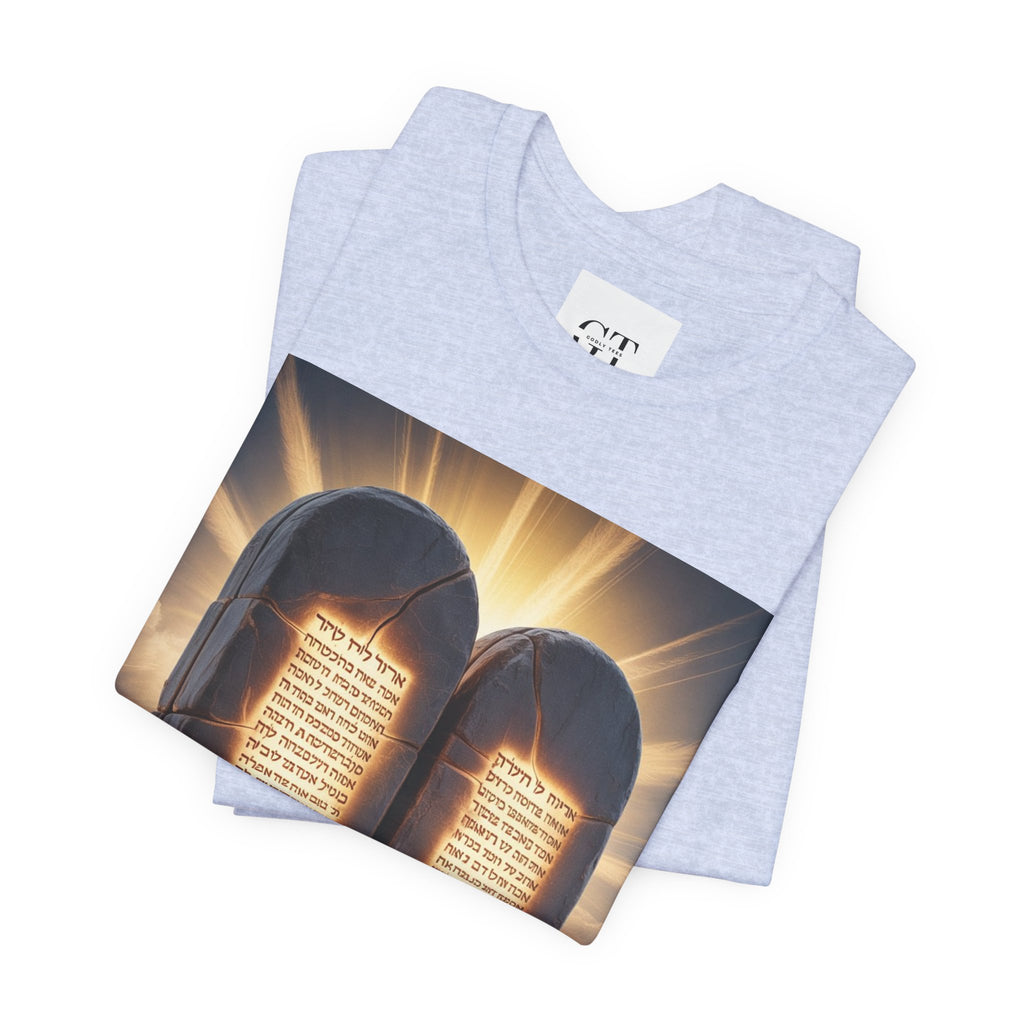 Ten Commandments Tablet T-shirt | Religious Scripture Apparel