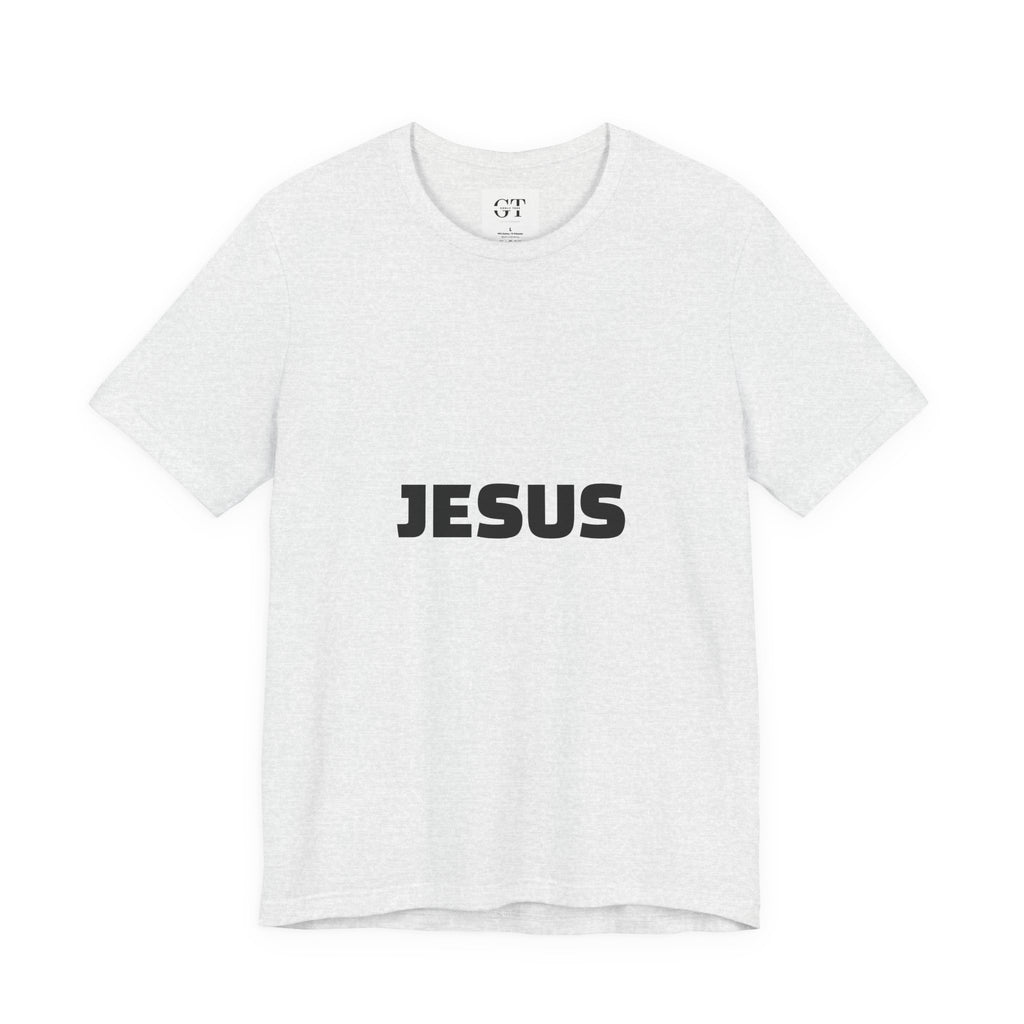 Jesus typography tee | Religious Jesus back graphic tee