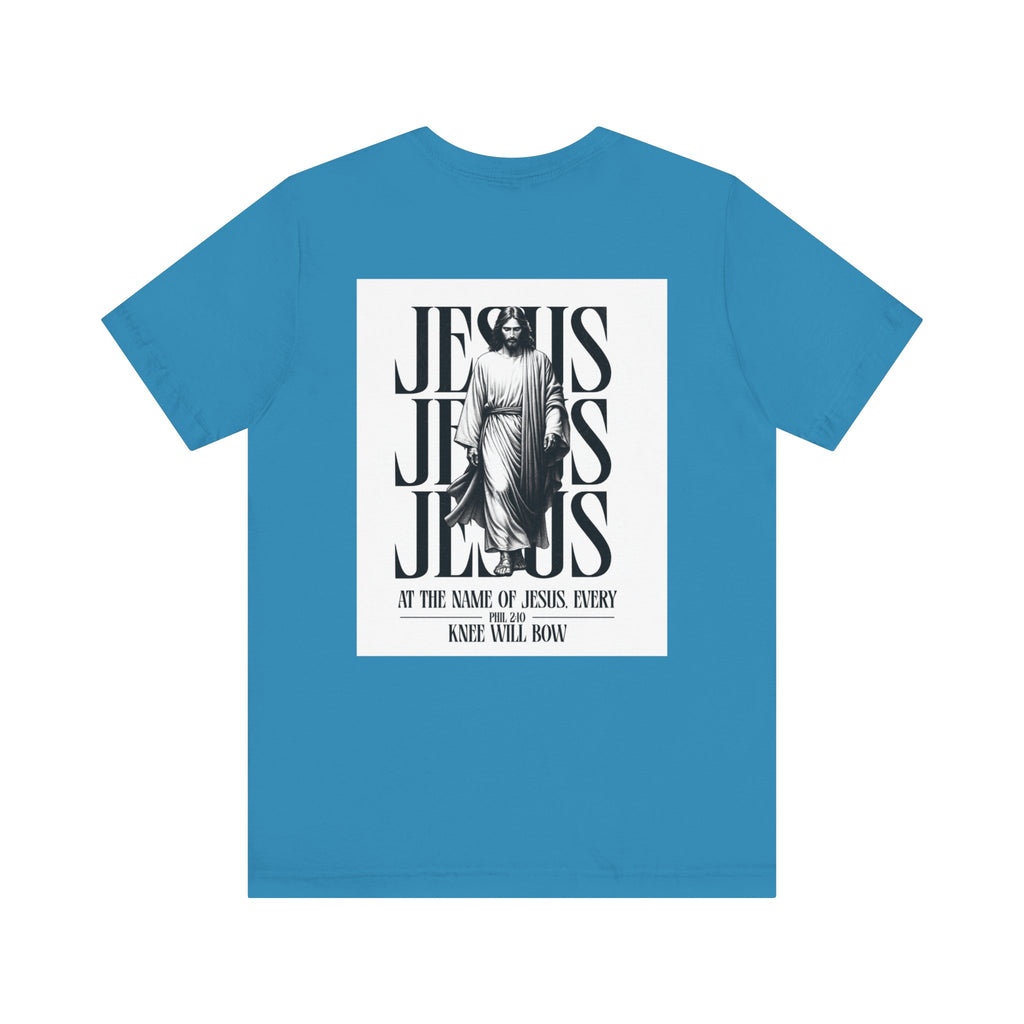 Jesus typography tee | Religious Jesus back graphic tee