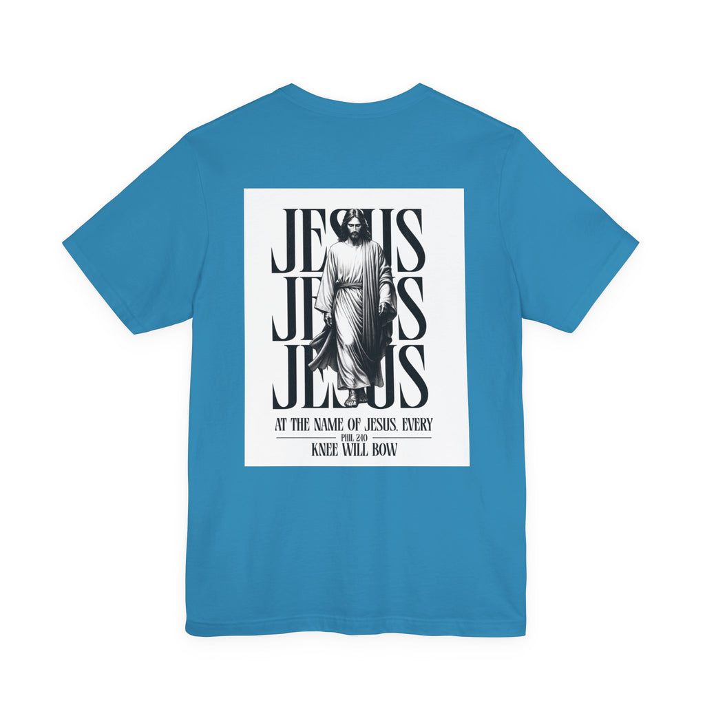 Jesus typography tee | Religious Jesus back graphic tee