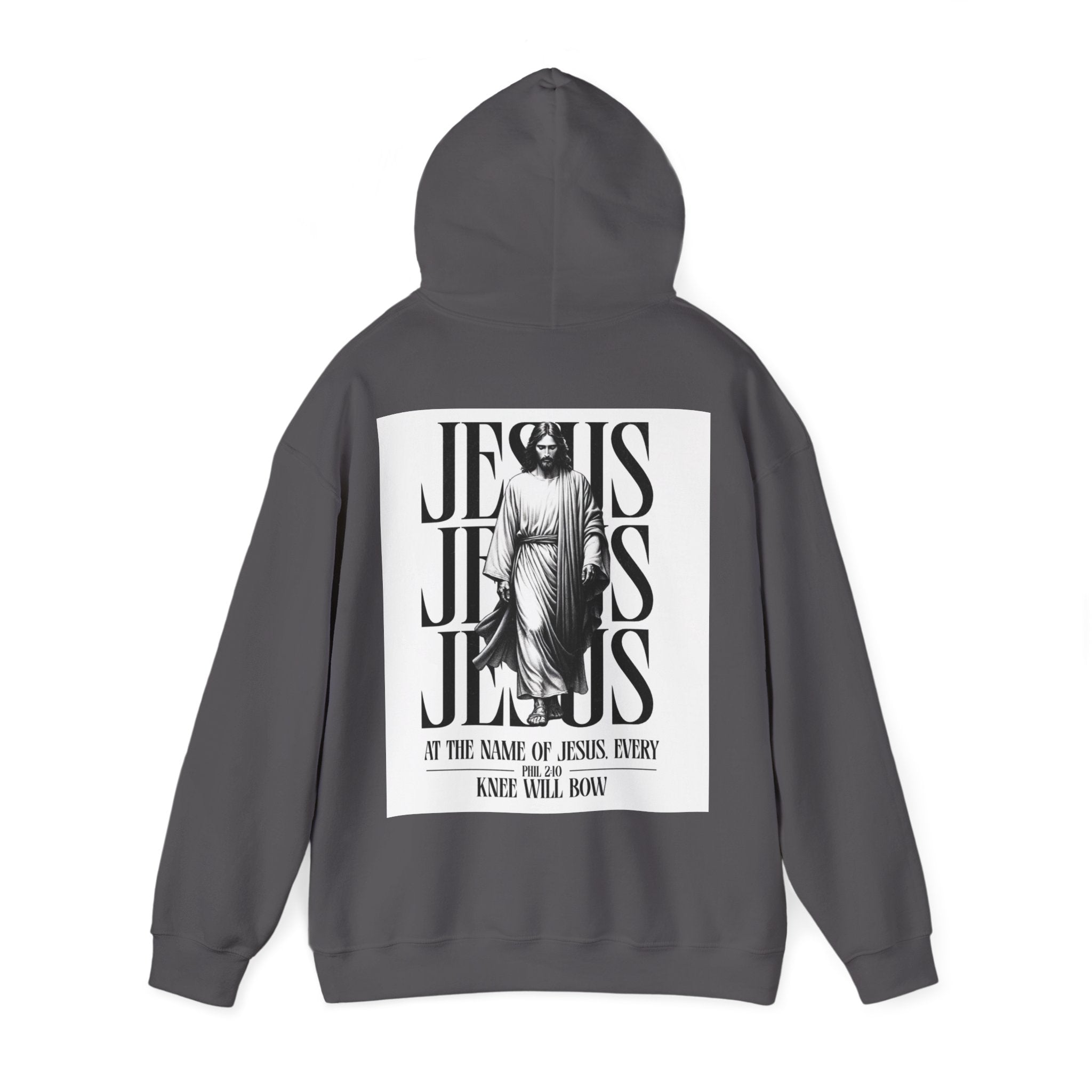 Jesus Hoodie | Religious Graphic Pullover, Back Prayer Design