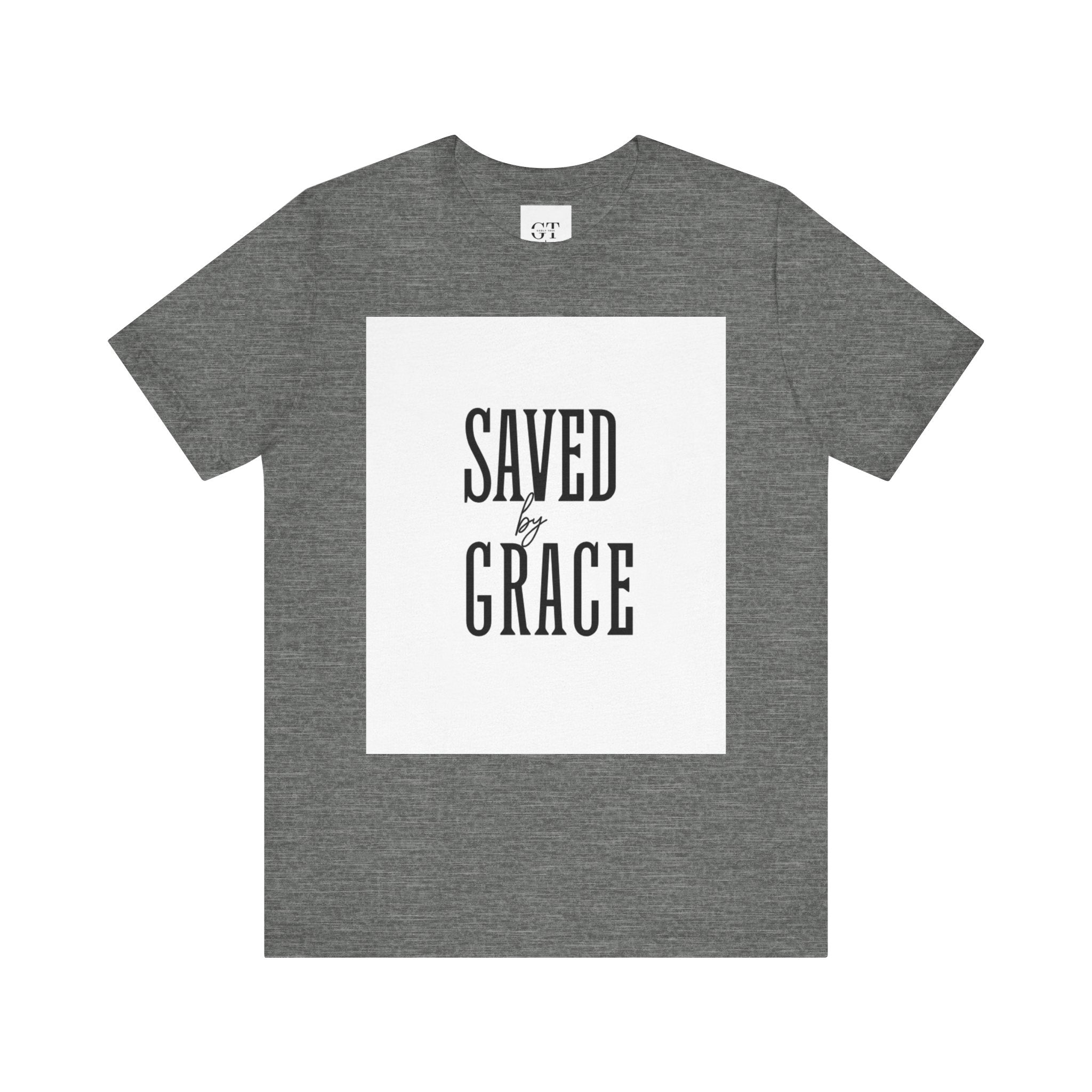 Saved by Grace T-shirt | Christian faith scripture graphic