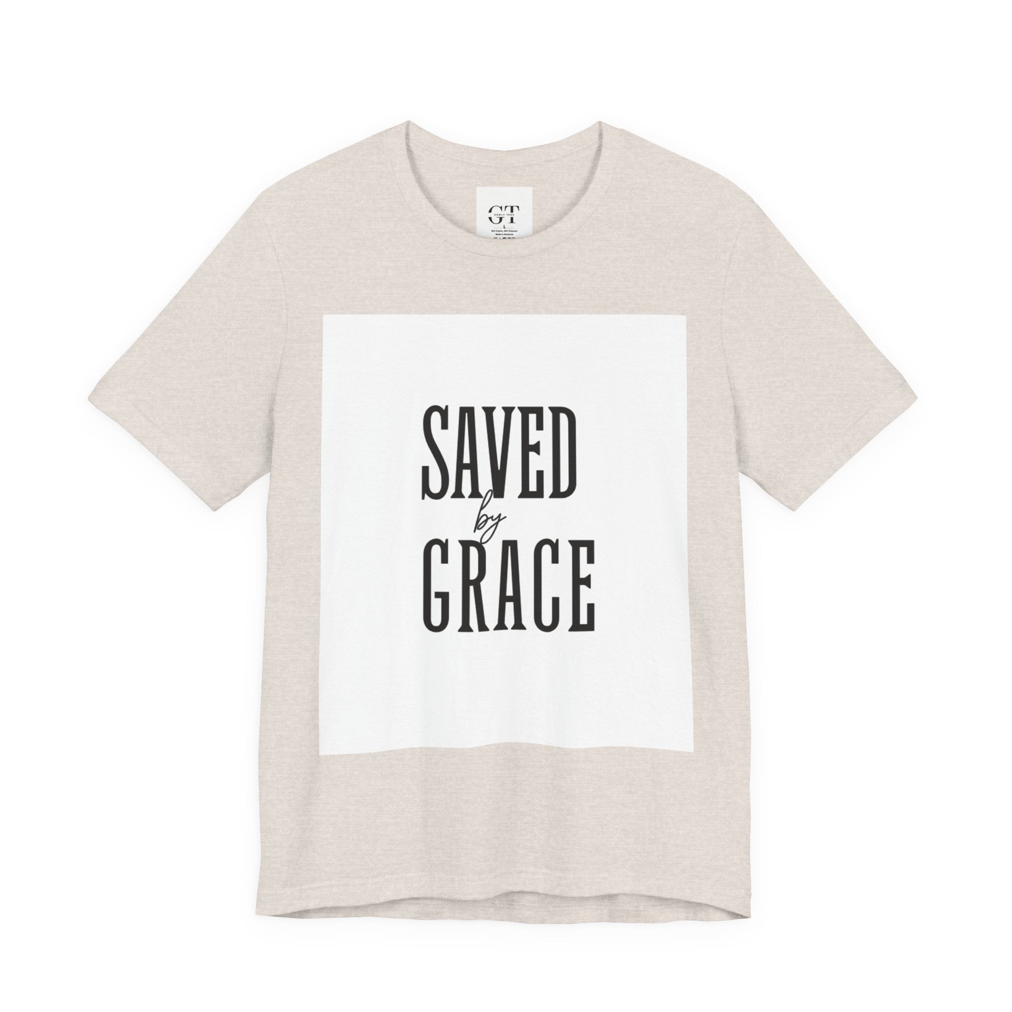 Saved by Grace T-shirt | Christian faith scripture graphic