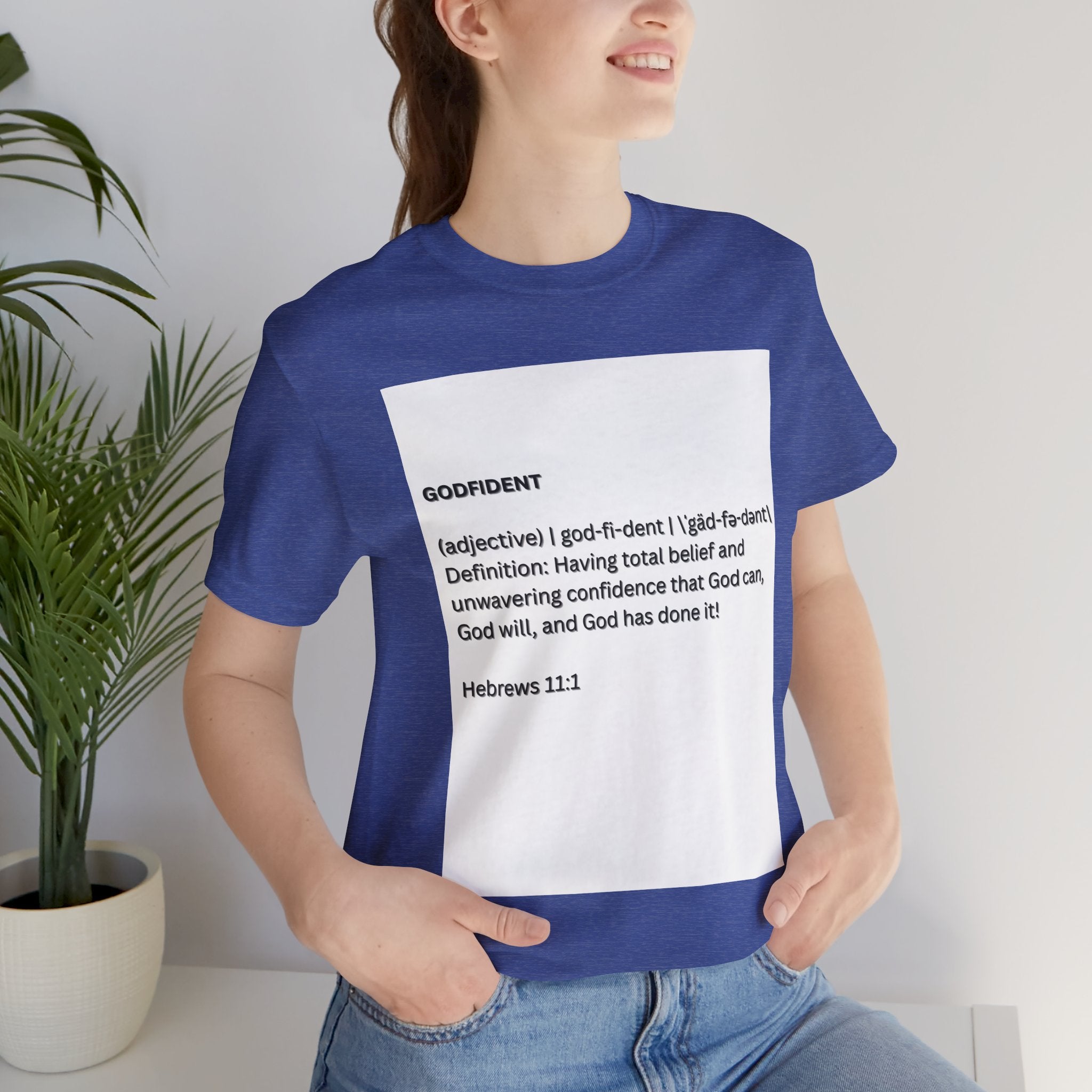 Godfident Definition Tee | Christian Faith Scripture Hebrews 11:1