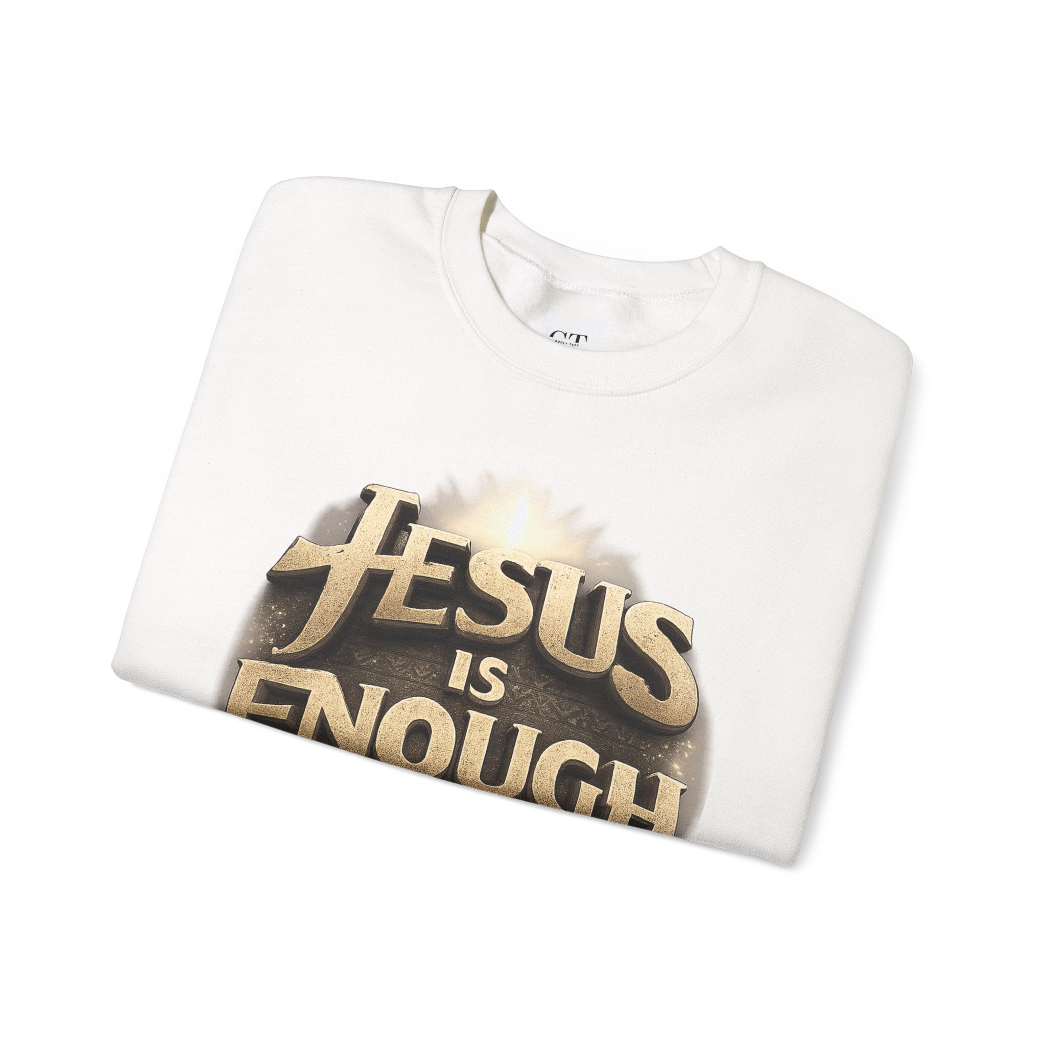 Jesus Is Enough Crewneck Sweatshirt — Faith-Based Christian Pullover