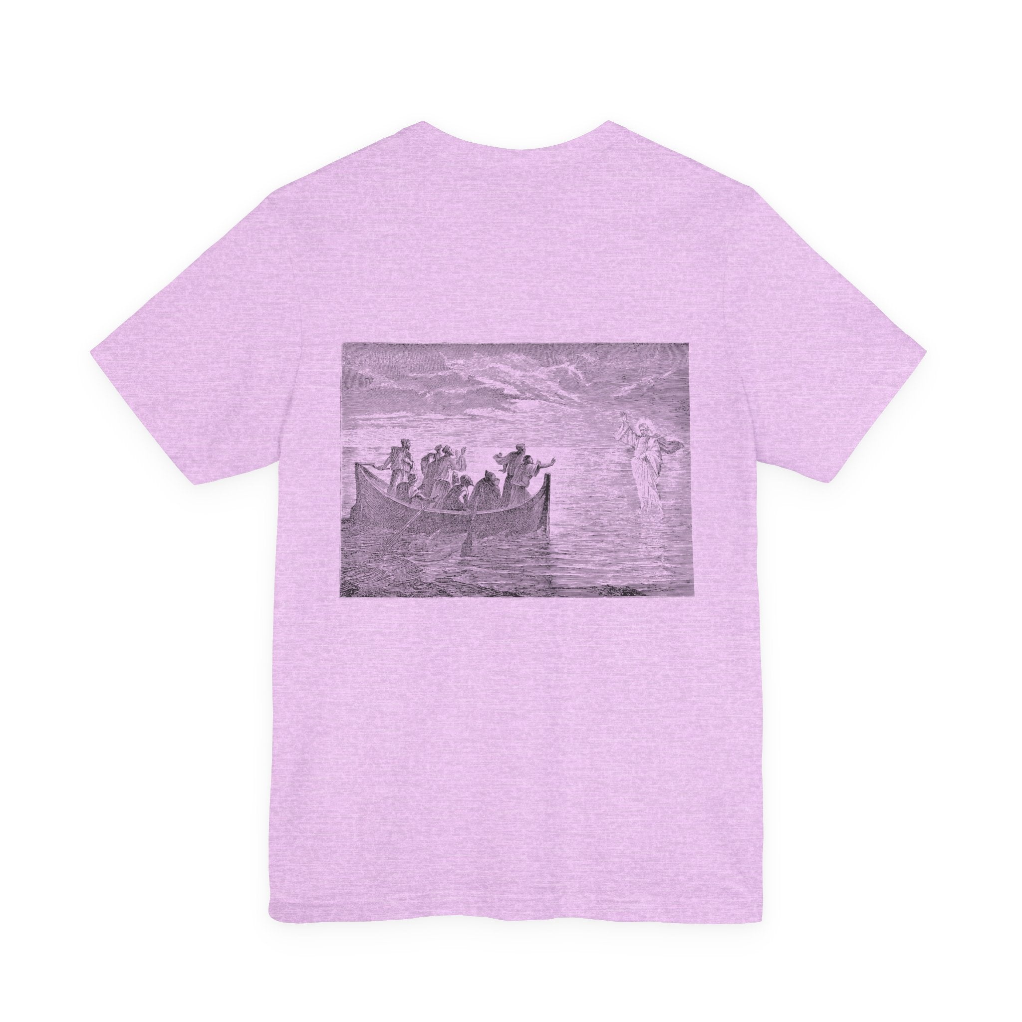 "Jesus Calms the Storm" T-Shirt | Biblical Art Apparel | Matthew 8:23-27