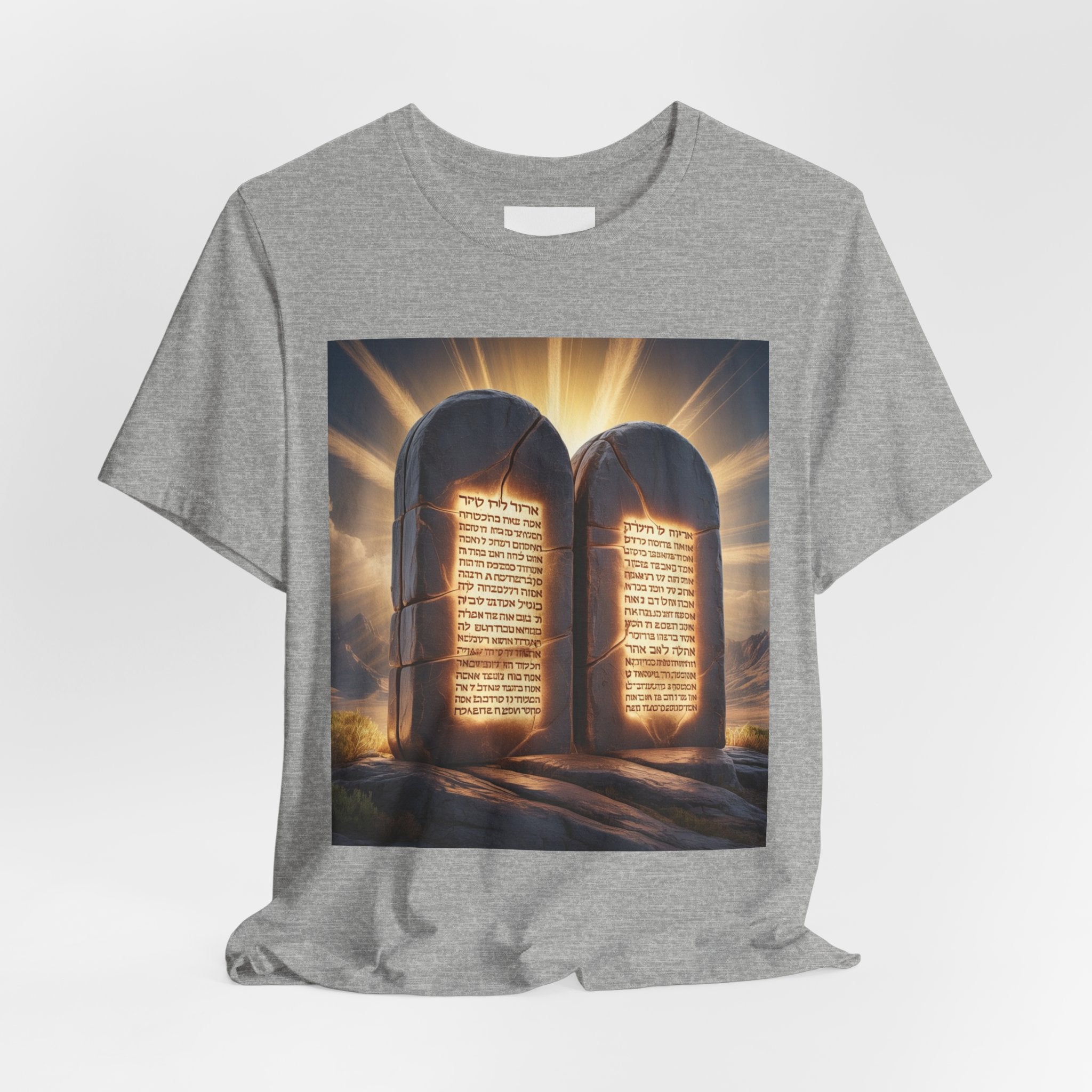 Ten Commandments Tablet T-shirt | Religious Scripture Apparel