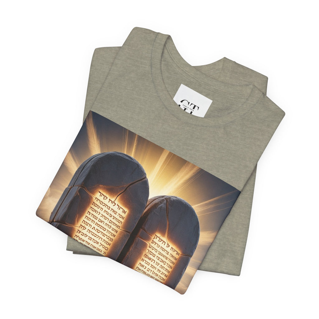 Ten Commandments Tablet T-shirt | Religious Scripture Apparel