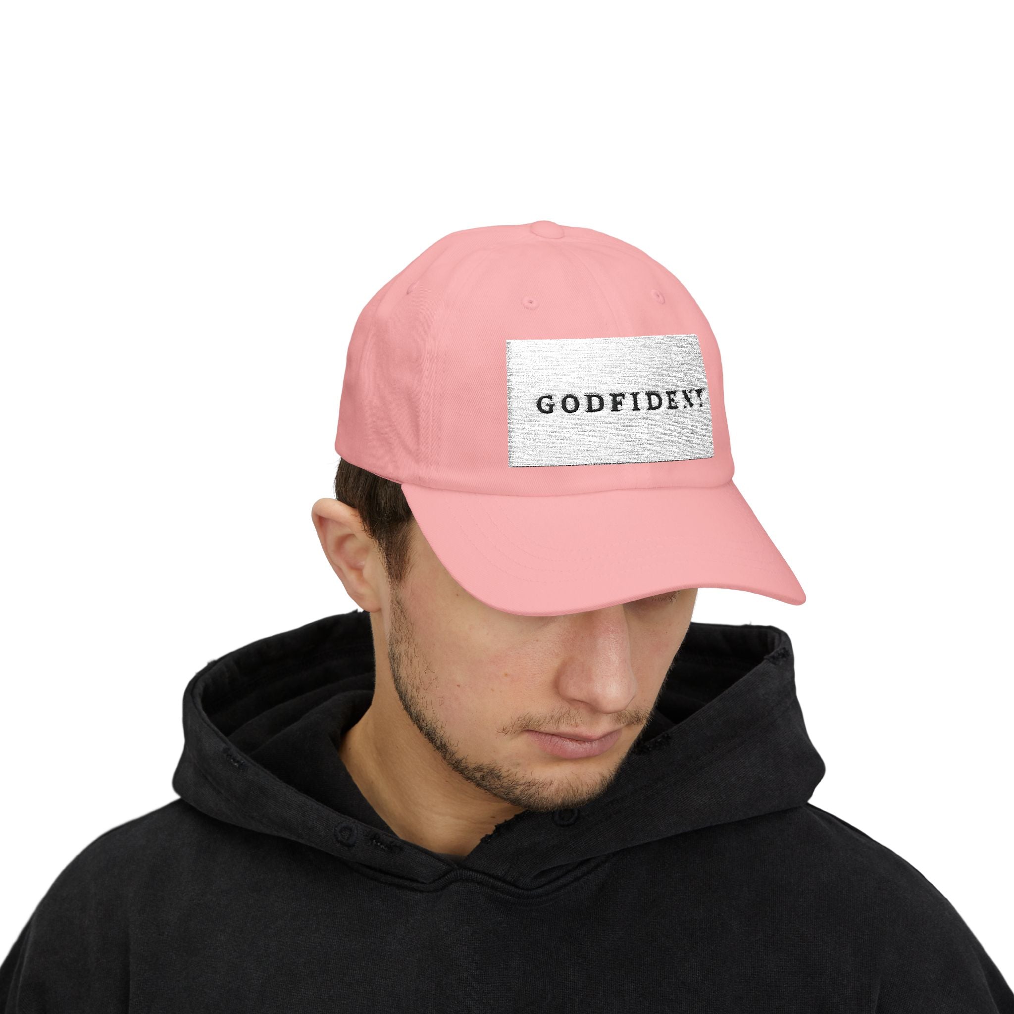 Godfident Embroidered Classic Dad Cap | White Baseball Hat