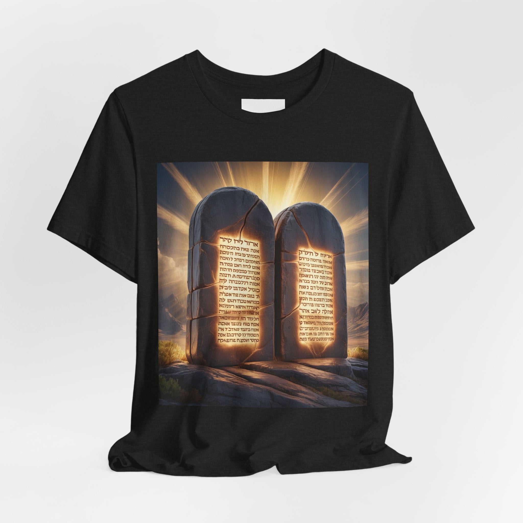 Ten Commandments Tablet T-shirt | Religious Scripture Apparel
