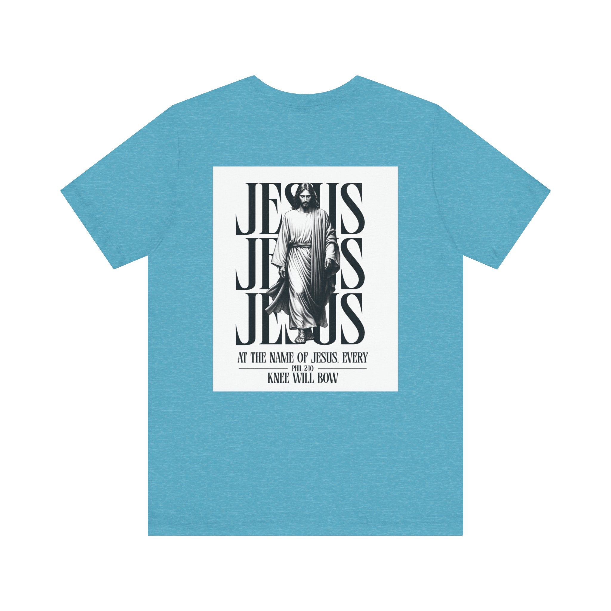Jesus typography tee | Religious Jesus back graphic tee