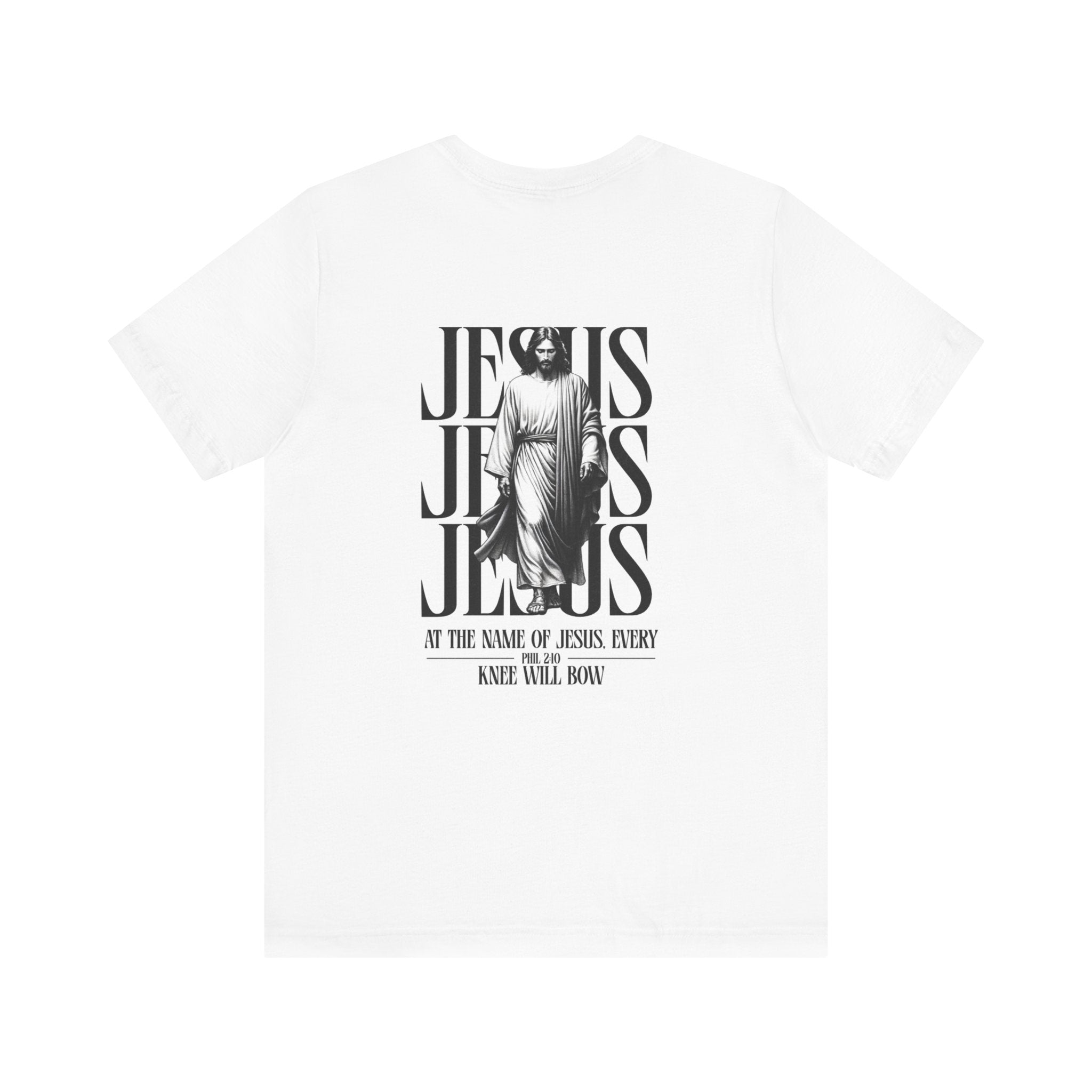 Jesus typography tee | Religious Jesus back graphic tee